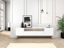 Kasha - Mueble TV con nicho - Patas doradas