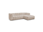 Talia - Fixed Corner Sofa - Mottled Fabric - Right-Hand Corner