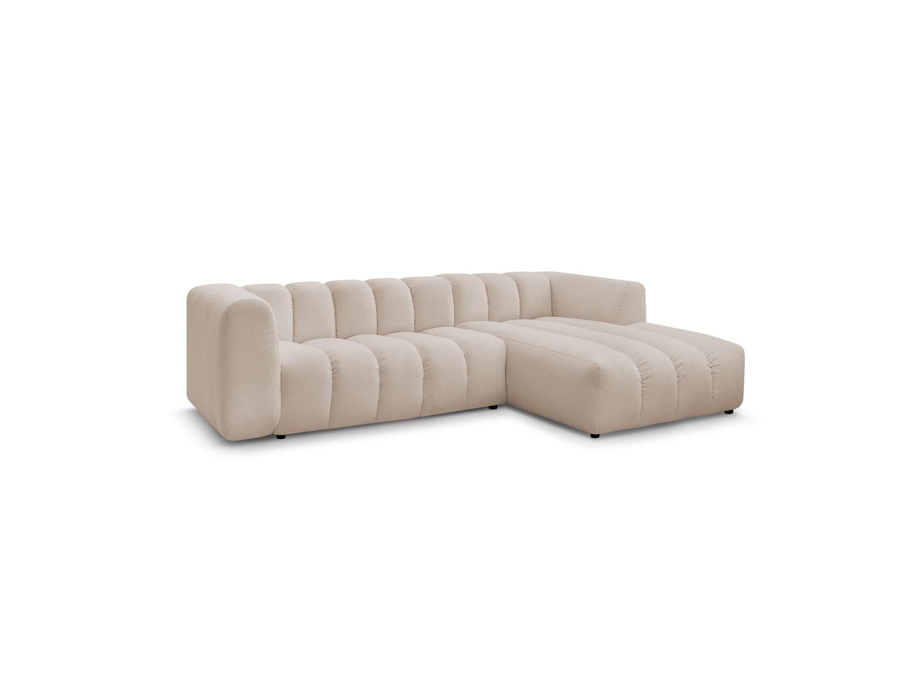 Talia - Fixed Corner Sofa - Mottled Fabric - Right-Hand Corner
