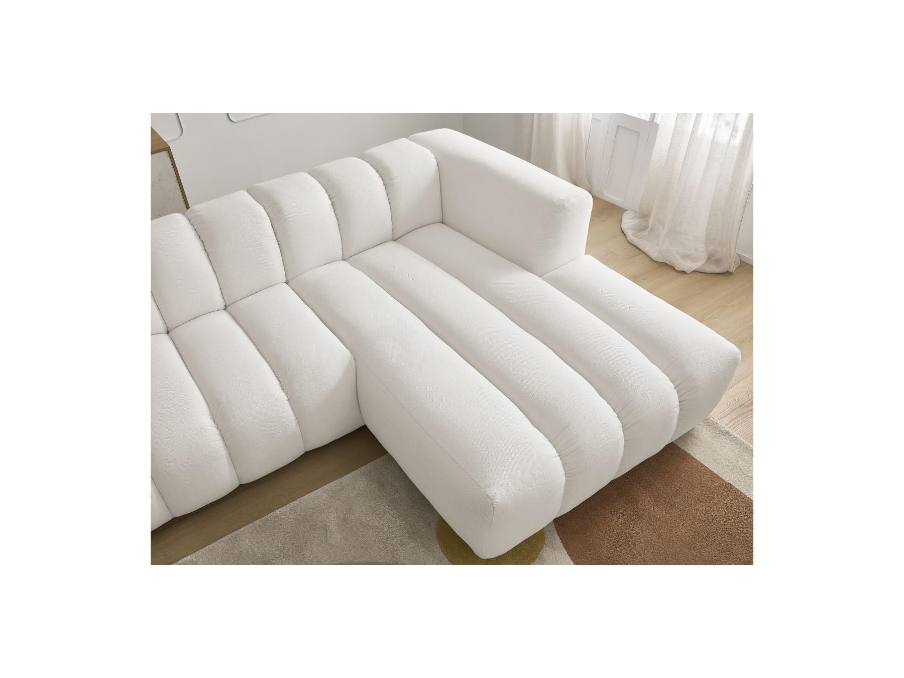 Talia - Fixed Corner Sofa - Mottled Fabric - Right-Hand Corner