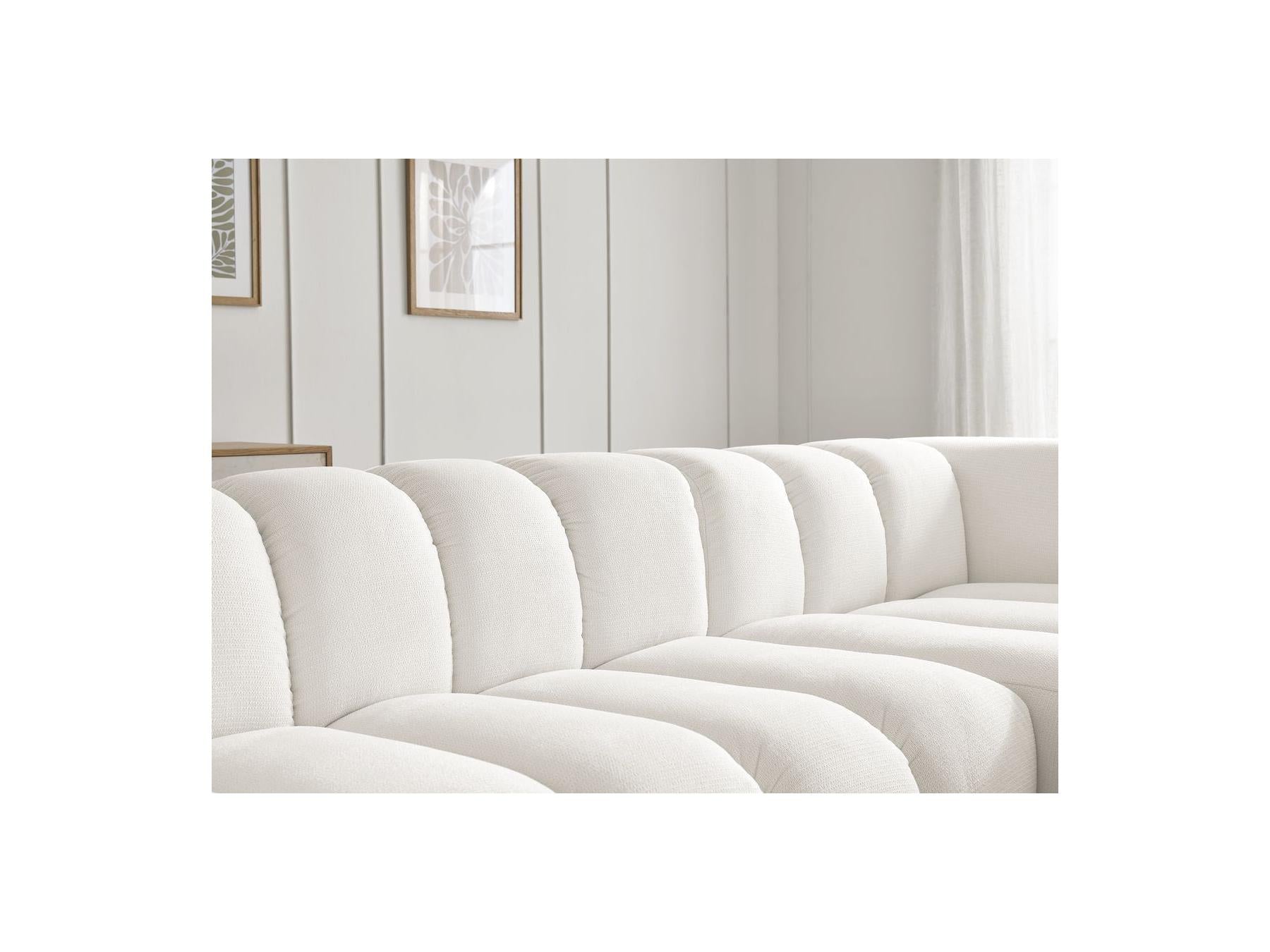 Talia - Fixed Corner Sofa - Mottled Fabric - Right-Hand Corner