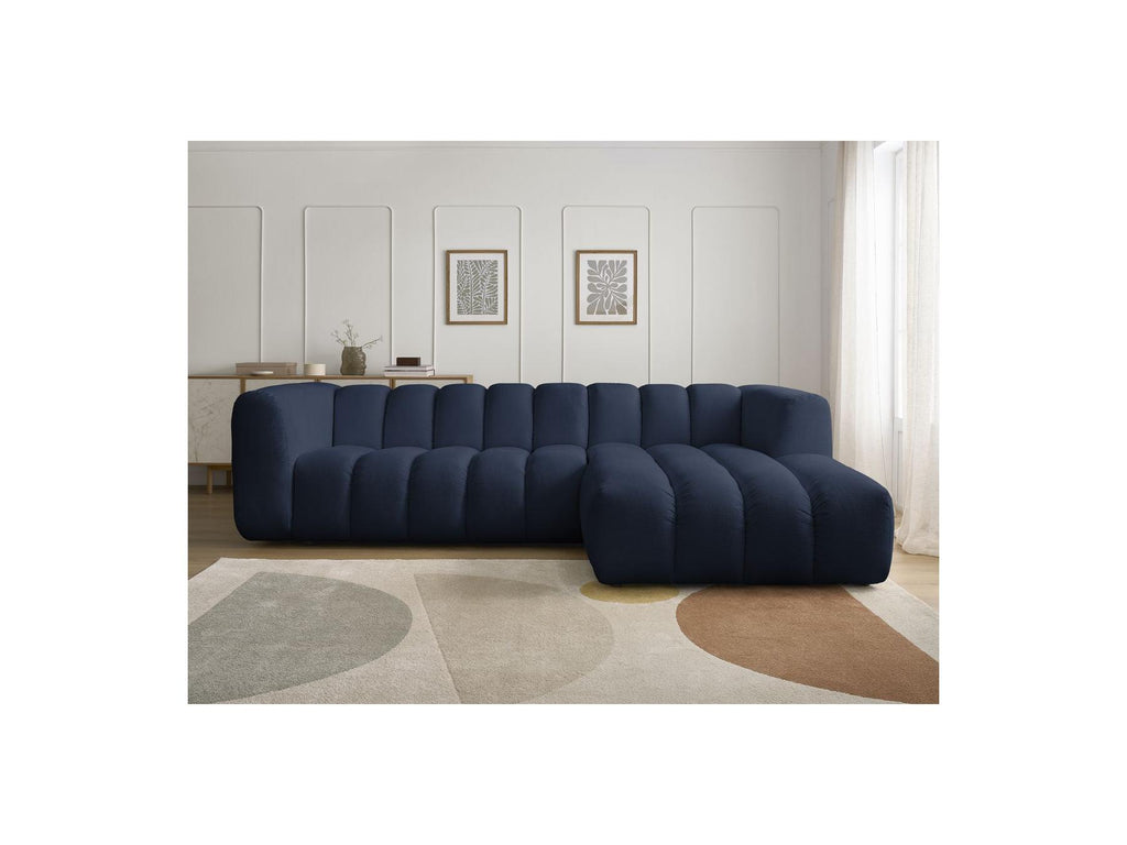 Talia - Fixed Corner Sofa - Mottled Fabric - Right-Hand Corner