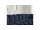 Talia - Canapé D'Angle Fixe - Tissu Chiné - Angle Droit