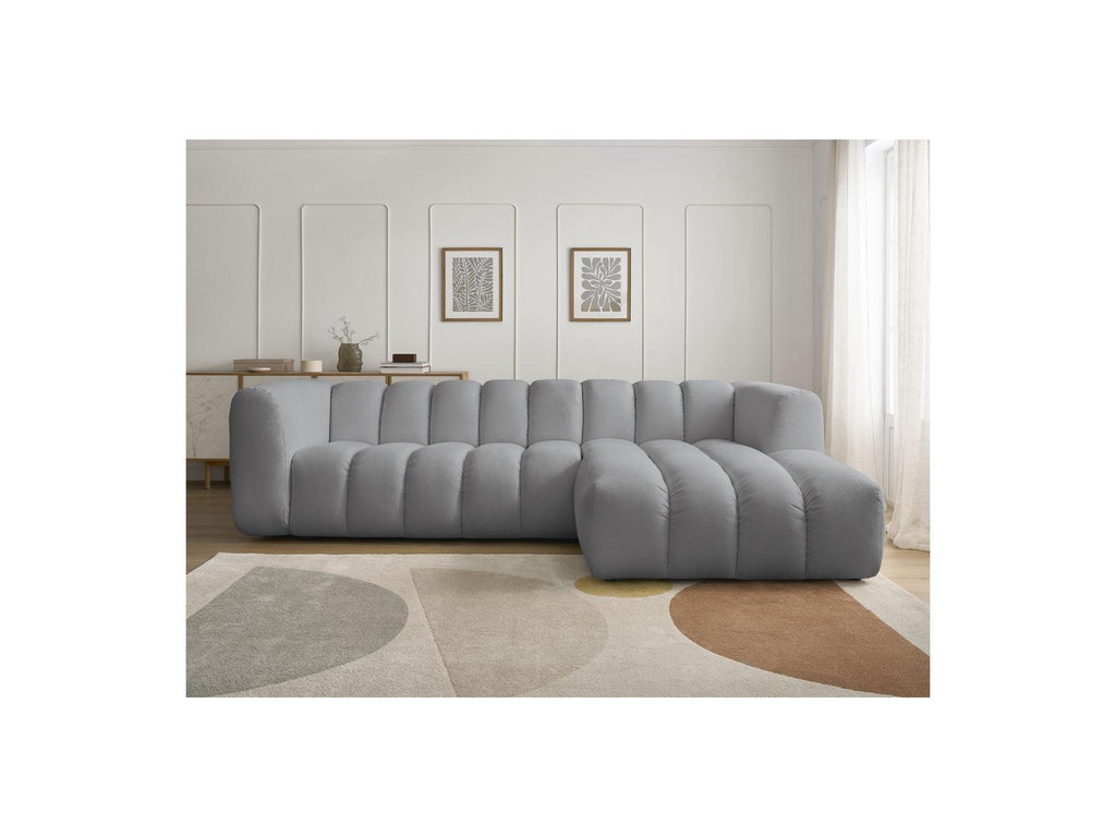 Talia - Fixed Corner Sofa - Mottled Fabric - Right-Hand Corner