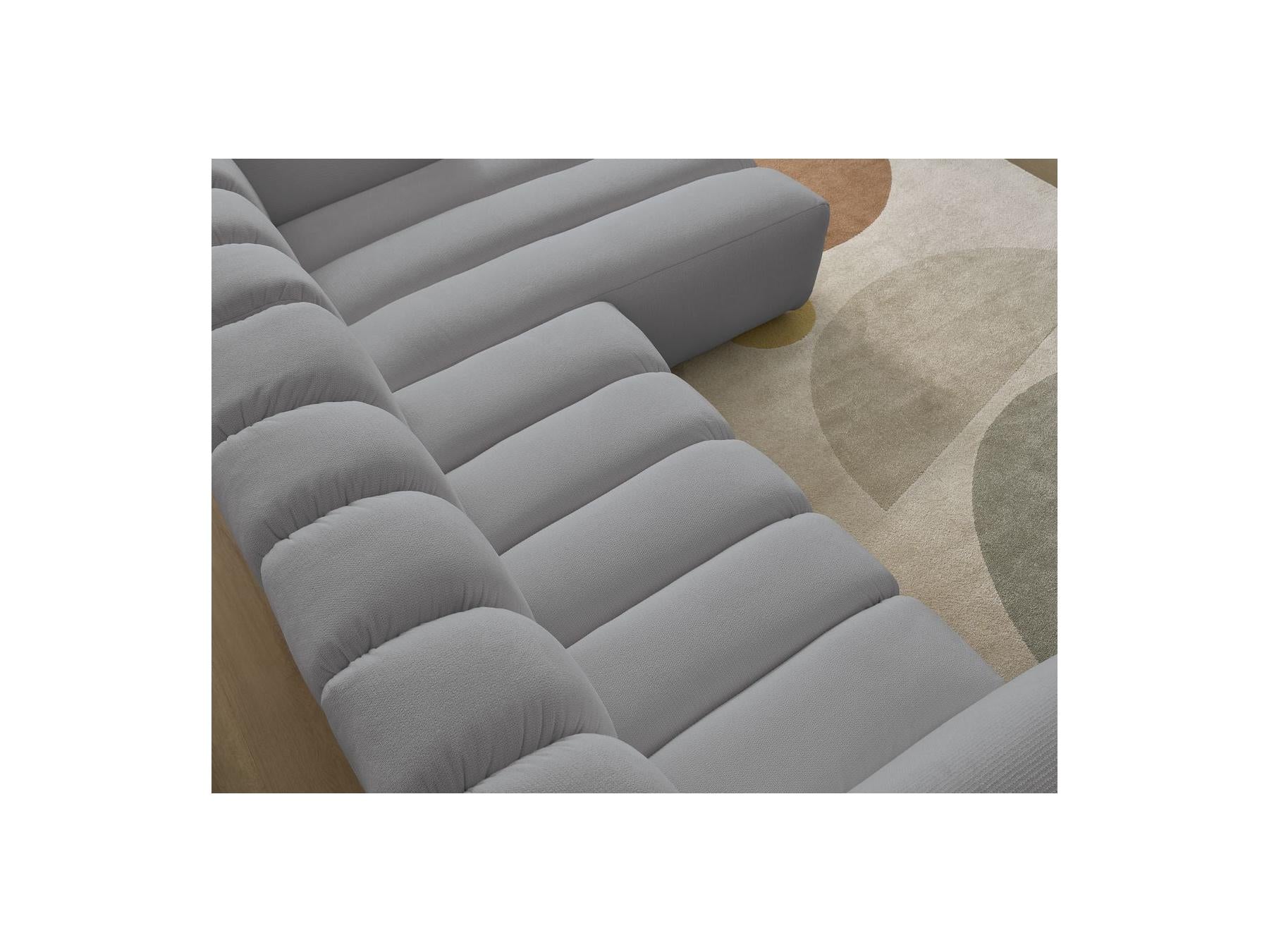 Talia - Fixed Corner Sofa - Mottled Fabric - Right-Hand Corner