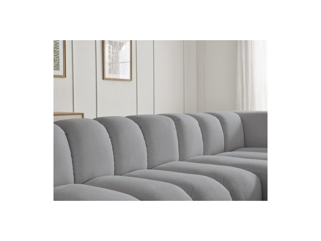Talia - Fixed Corner Sofa - Mottled Fabric - Right-Hand Corner