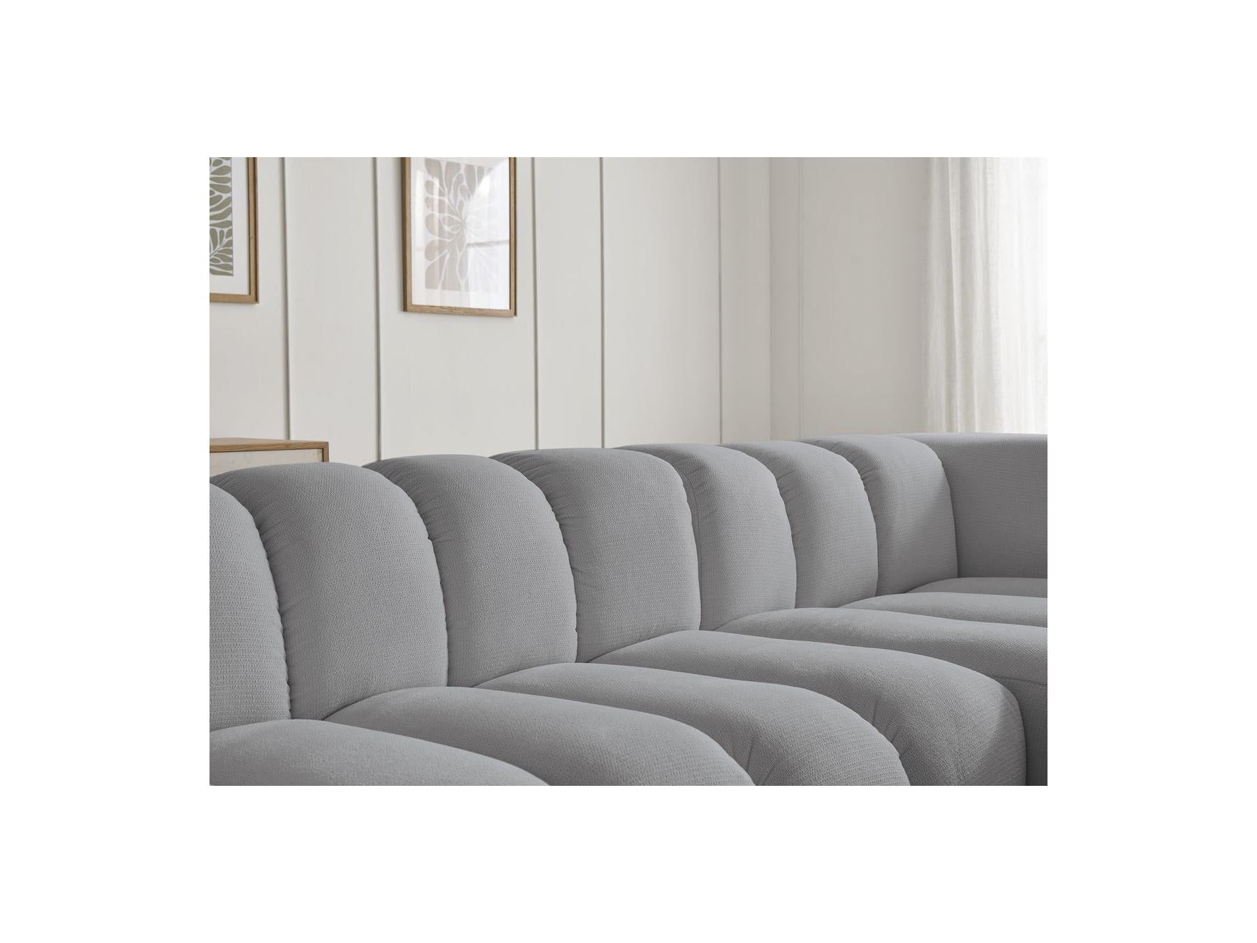 Talia - Fixed Corner Sofa - Mottled Fabric - Right-Hand Corner