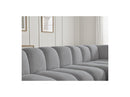 Talia - Canapé D'Angle Fixe - Tissu Chiné - Angle Droit