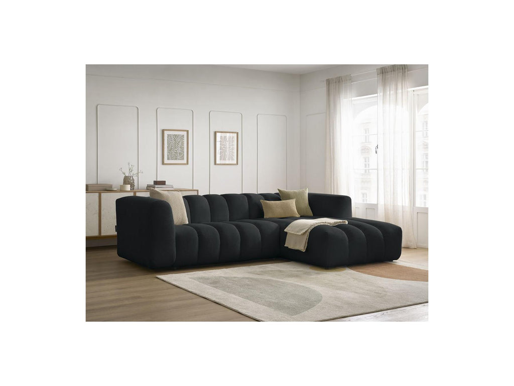 Talia - Fixed Corner Sofa - Mottled Fabric - Right-Hand Corner