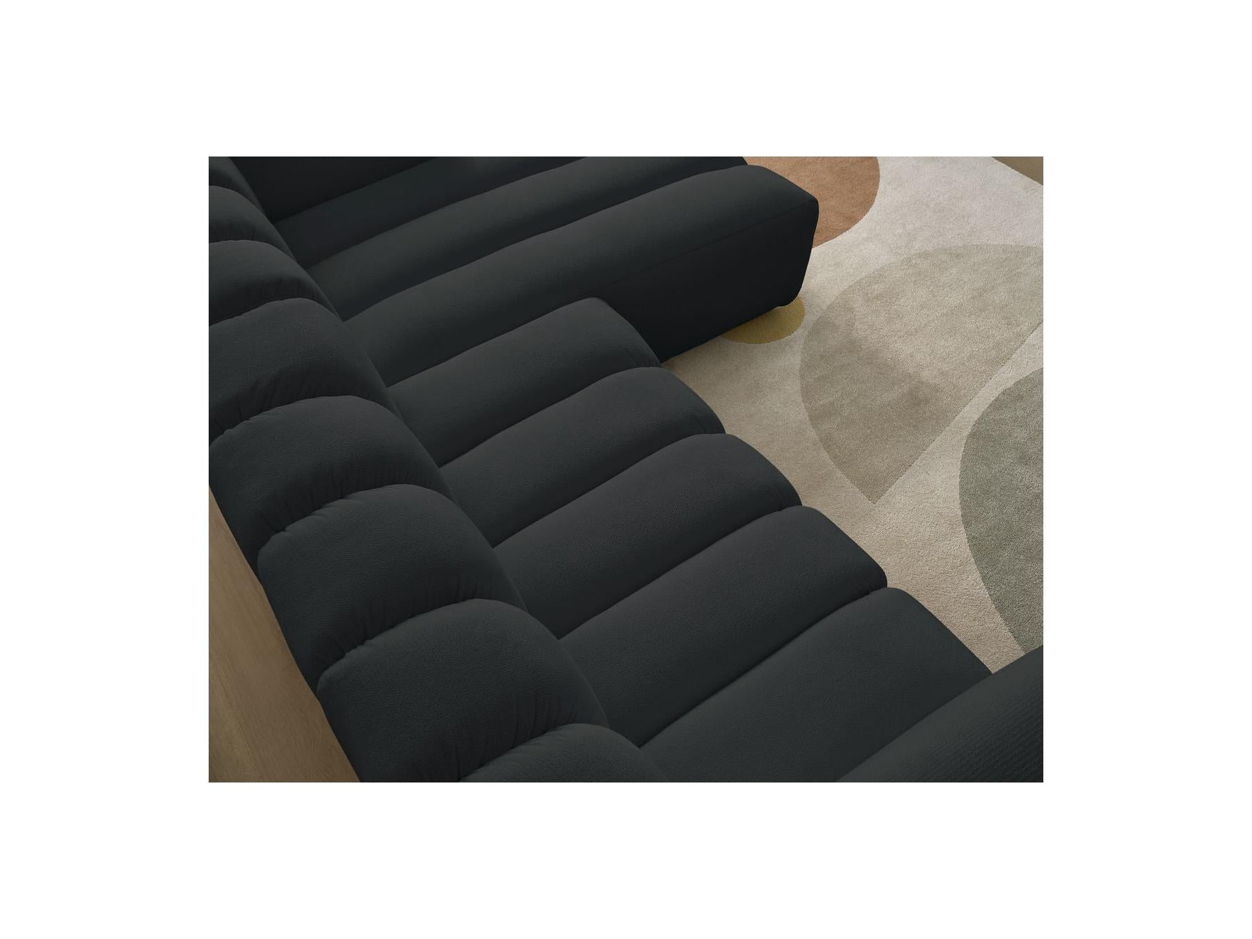 Talia - Fixed Corner Sofa - Mottled Fabric - Right-Hand Corner