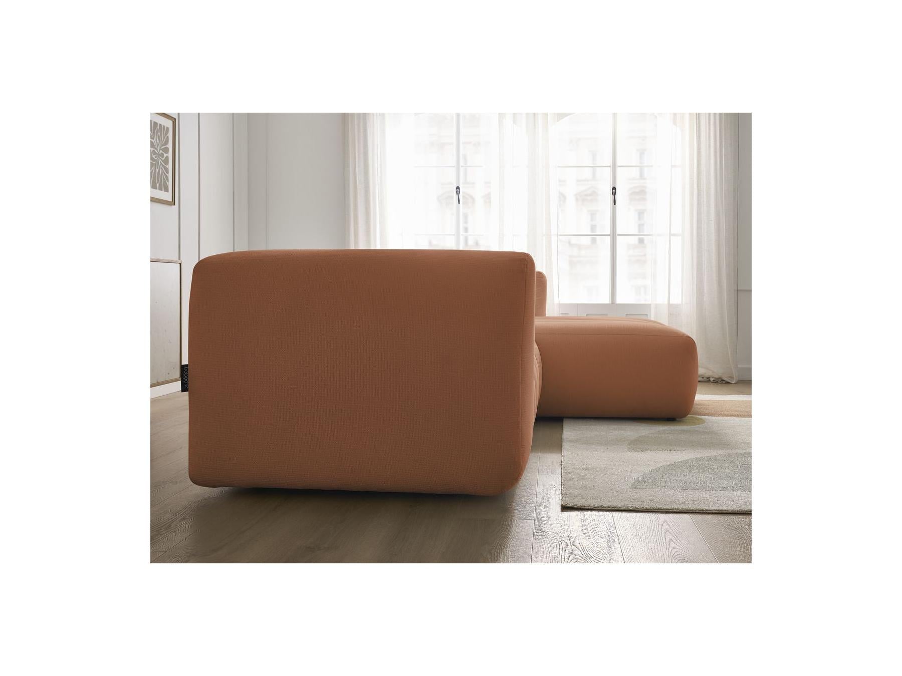 Talia - Fixed Corner Sofa - Mottled Fabric - Right-Hand Corner