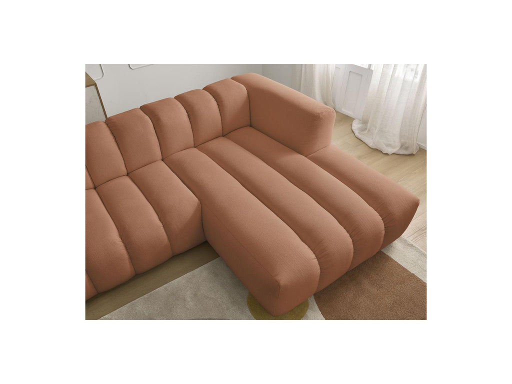 Talia - Fixed Corner Sofa - Mottled Fabric - Right-Hand Corner