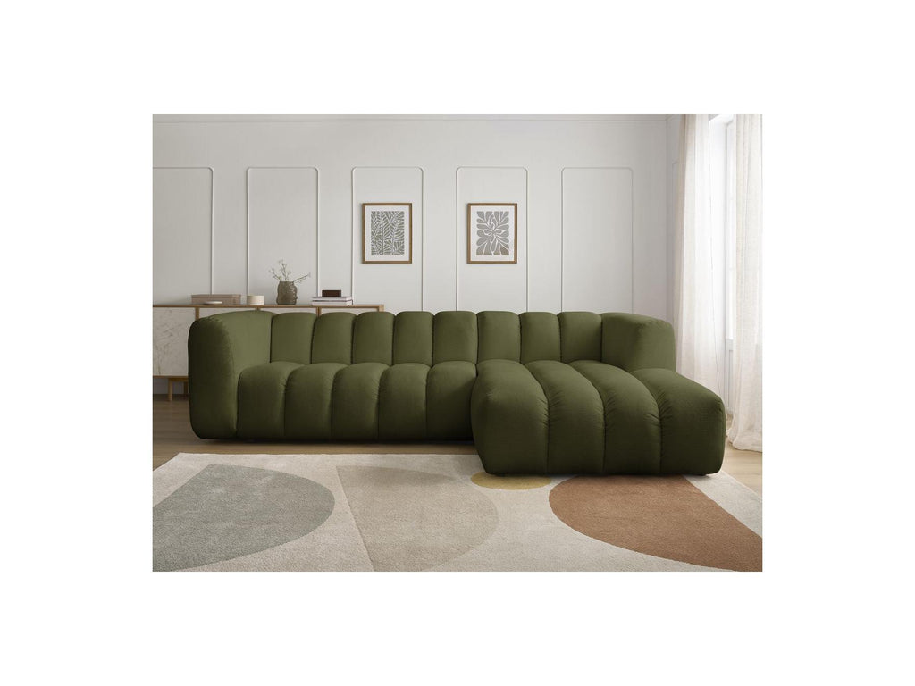 Talia - Fixed Corner Sofa - Mottled Fabric - Right-Hand Corner