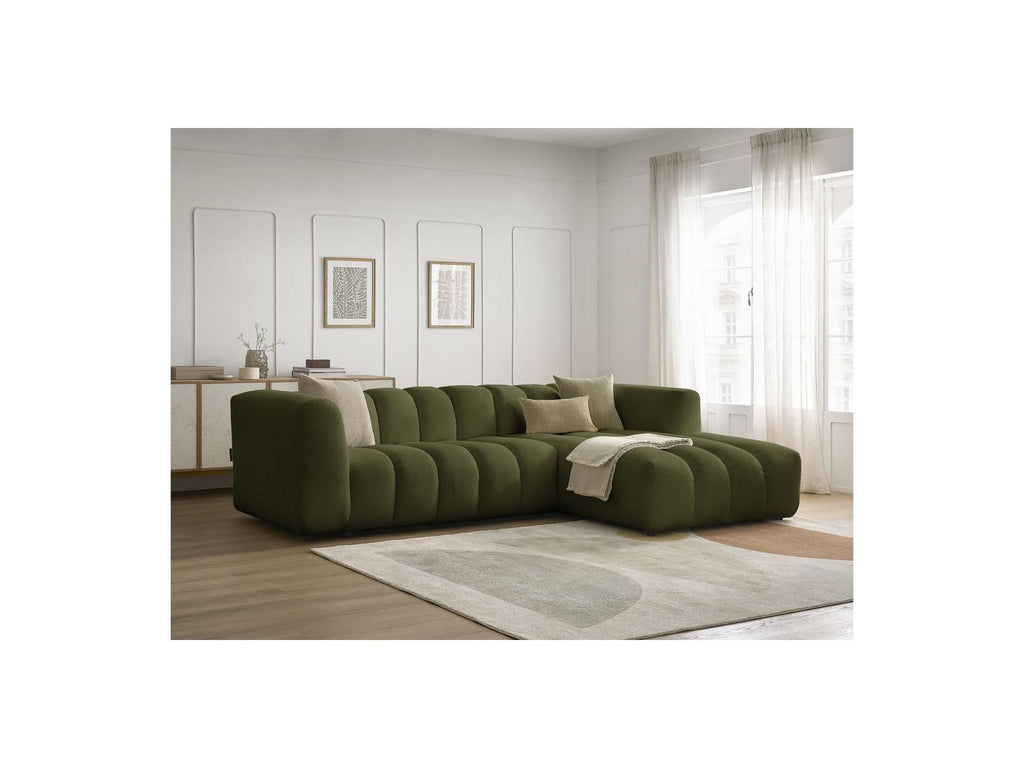 Talia - Fixed Corner Sofa - Mottled Fabric - Right-Hand Corner