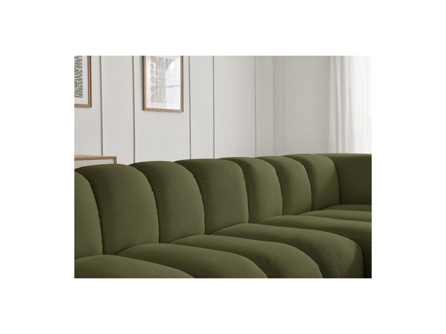 Talia - Fixed Corner Sofa - Mottled Fabric - Right-Hand Corner