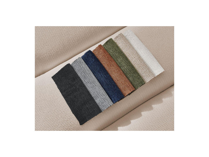 Canapé D'Angle Fixe - Talia - Tissu Chiné - Angle Gauche