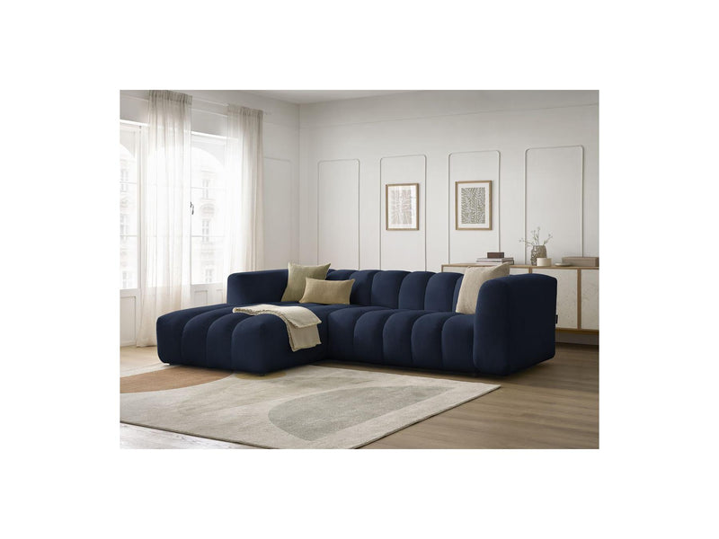 Canapé D'Angle Fixe - Talia - Tissu Chiné - Angle Gauche