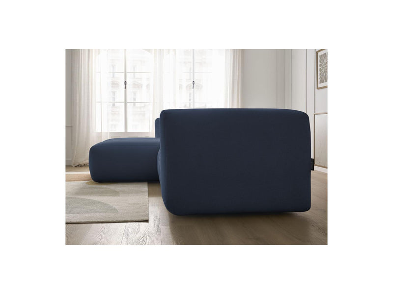 Canapé D'Angle Fixe - Talia - Tissu Chiné - Angle Gauche