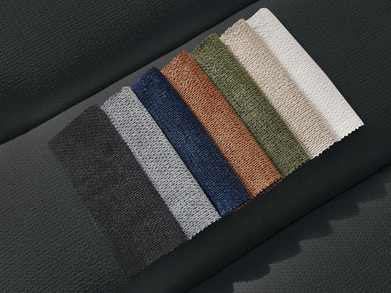 Canapé D'Angle Fixe - Talia - Tissu Chiné - Angle Gauche