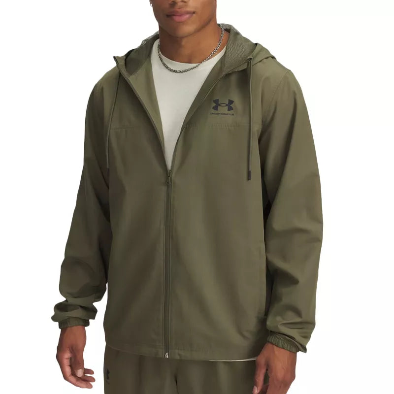 Blouson Rival Woven Windbreaker - Kaki/Noir - Homme