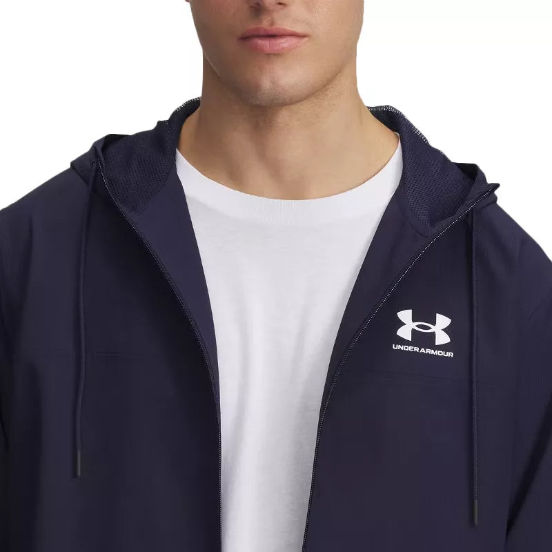 Blouson Rival Woven Windbreaker - Marine Blanc - Homme