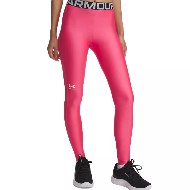 Legging Heatgear - Rose, Blanc. - Femme