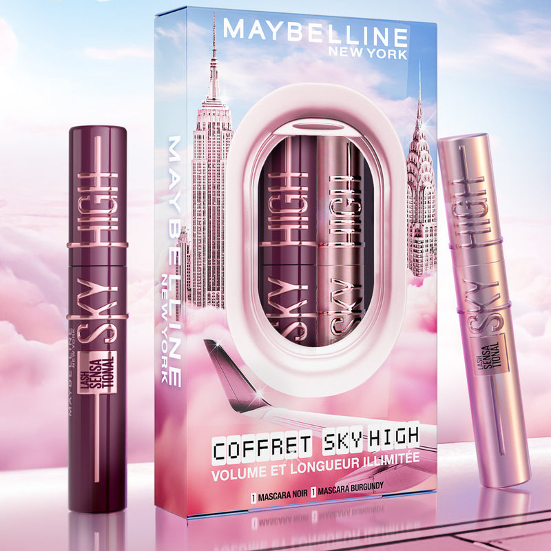 Coffret 2 Mascaras Volume & Longueur - Sky High - Teinte : Very Black & Burgundy Haze