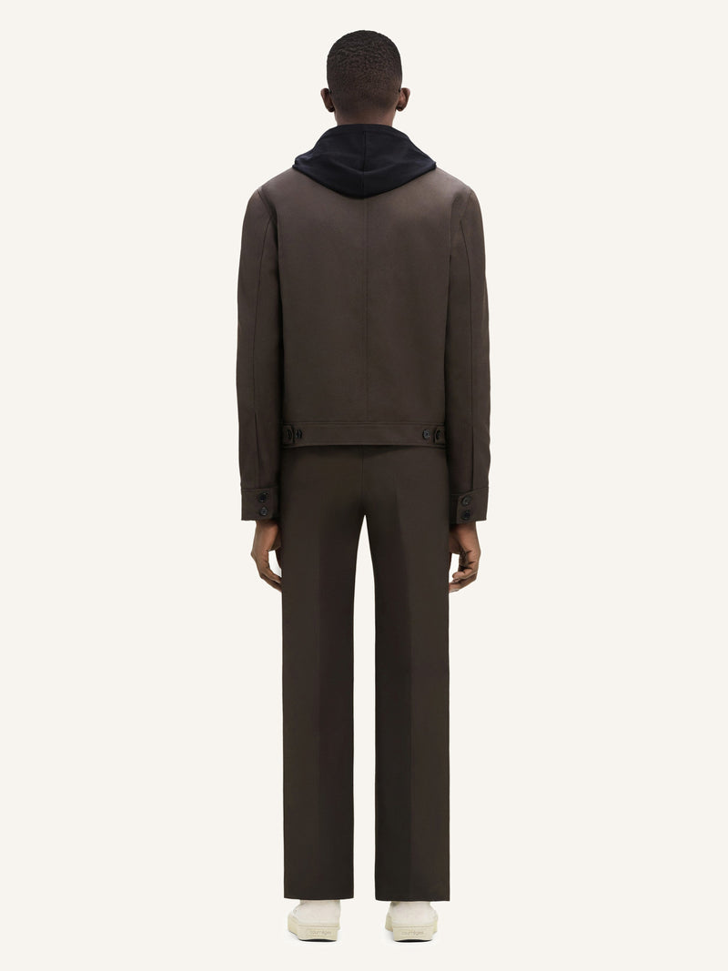 Veste Signature Rétro En Twill - Courrèges - Mud Brown