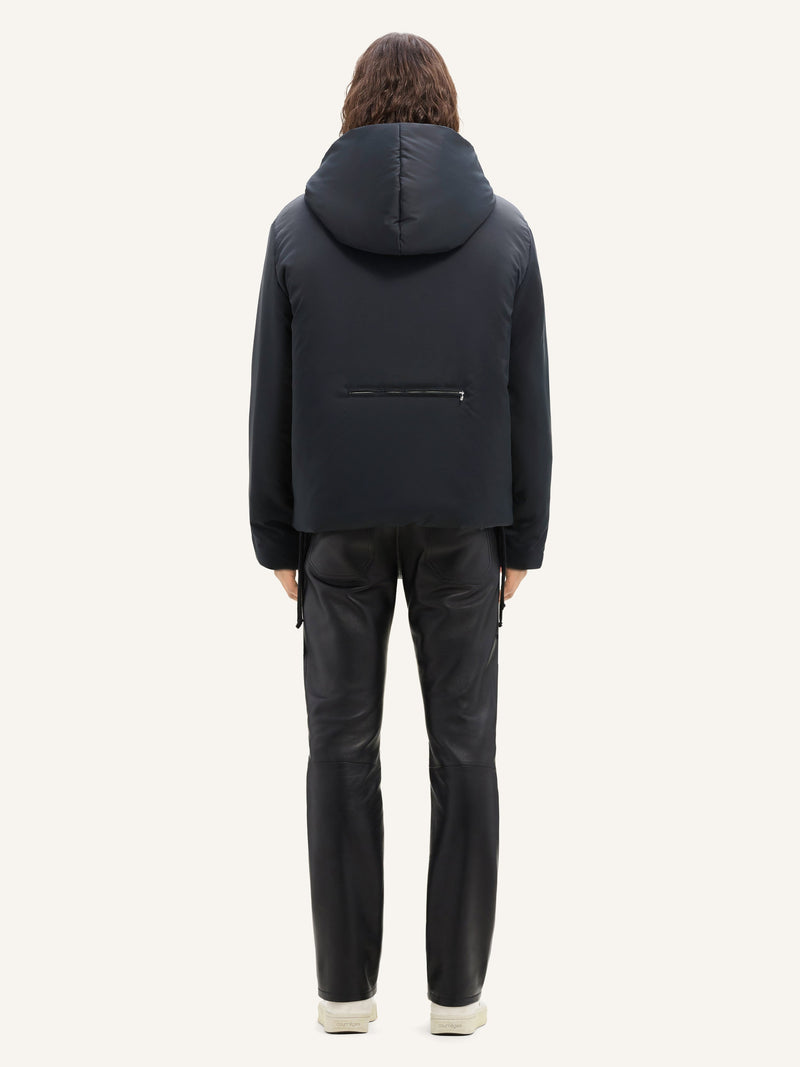 Doudoune À Capuche En Nylon - Courrèges - Black