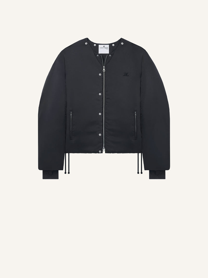 Doudoune À Capuche En Nylon - Courrèges - Black