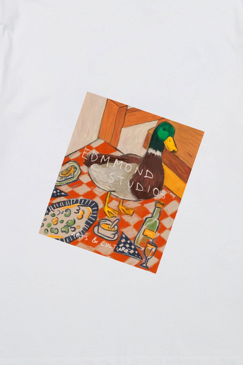 T-Shirt Cute Duck Plain Blanc