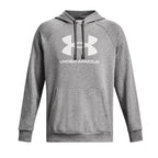 Sweatshirt Rival Fleece Logo Hd - Gris Et Blanc - Homme