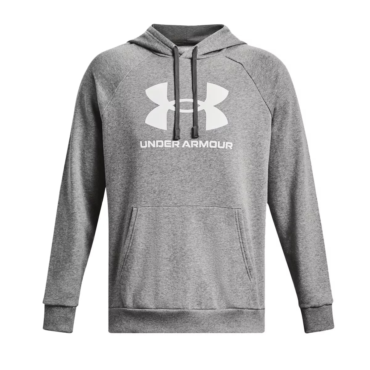 Sweatshirt Rival Fleece Logo Hd - Gris Et Blanc - Homme