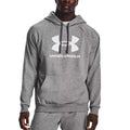 Sweatshirt Rival Fleece Logo Hd - Gris Et Blanc - Homme