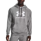 Sweatshirt Rival Fleece Logo Hd - Gris Et Blanc - Homme