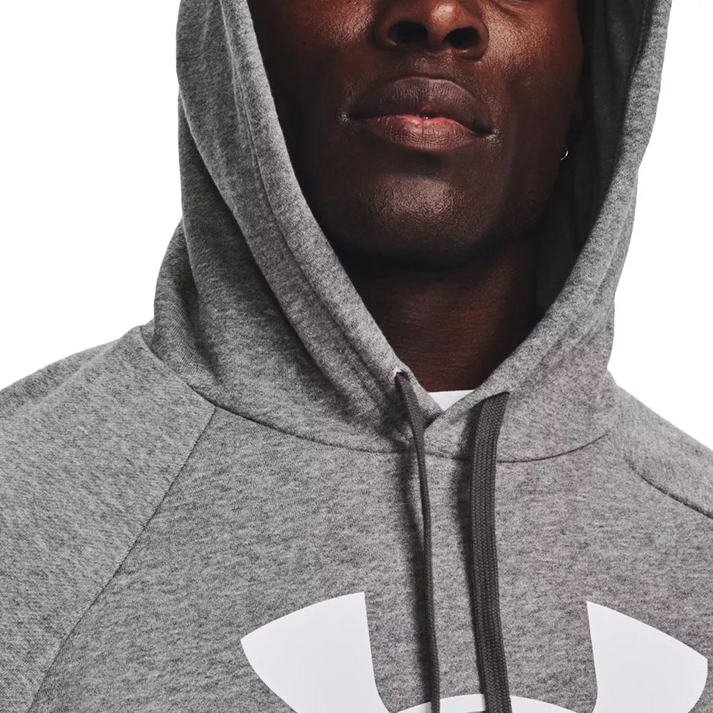 Sweatshirt Rival Fleece Logo Hd - Gris Et Blanc - Homme