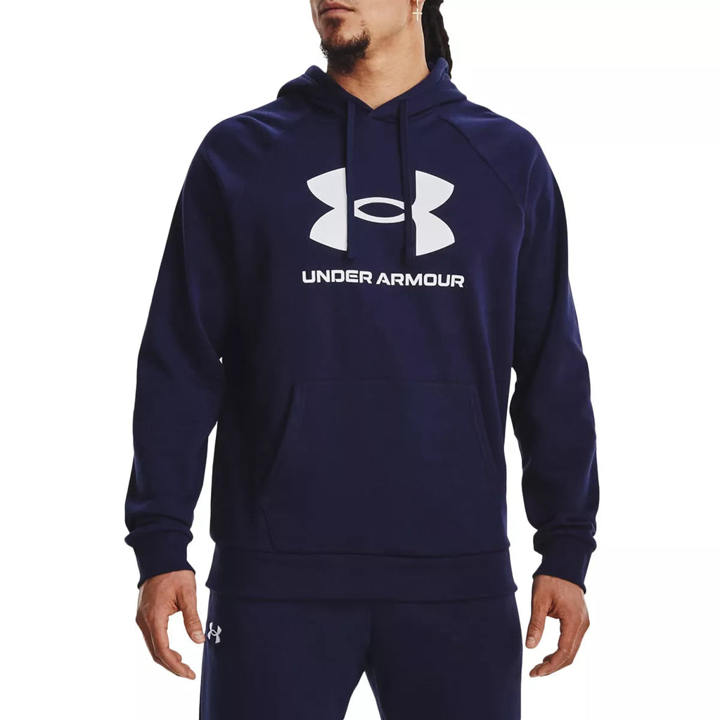 Sweatshirt Rival Fleece Logo Hd - Marine Blanc - Homme