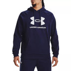 Sweatshirt Rival Fleece Logo Hd - Marine Blanc - Homme