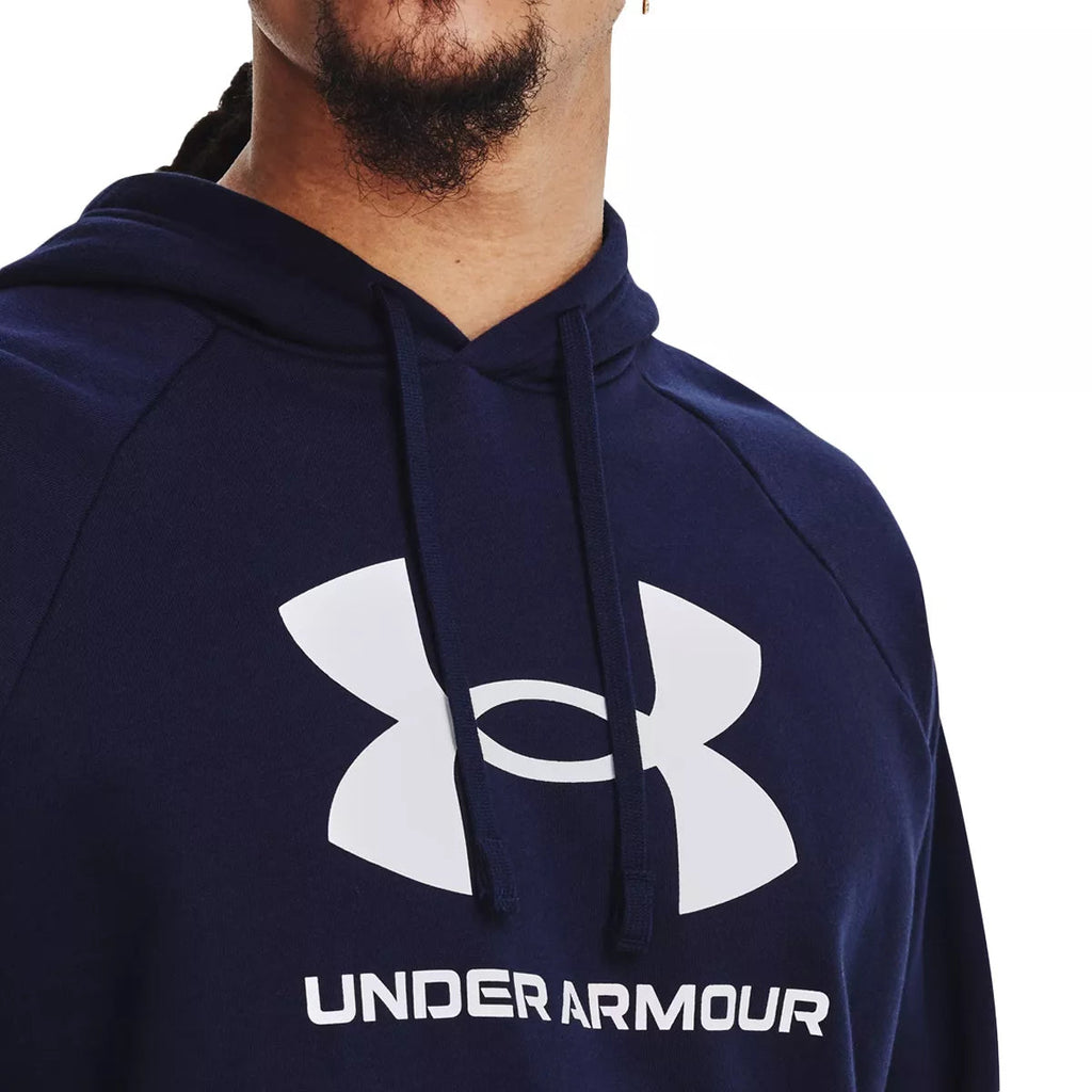 Sweatshirt Rival Fleece Logo Hd - Marine Blanc - Homme