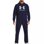 Sweatshirt Rival Fleece Logo Hd - Marine Blanc - Homme
