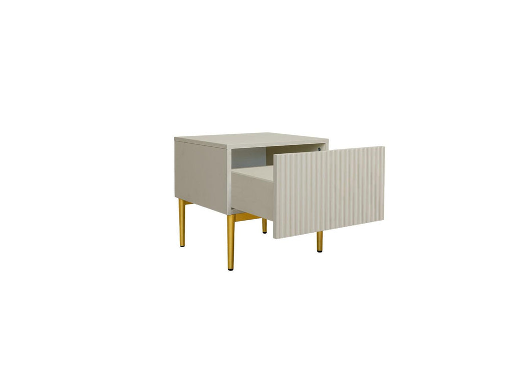 Kasha - Lot De 2 Chevets Tiroir - Pieds Or