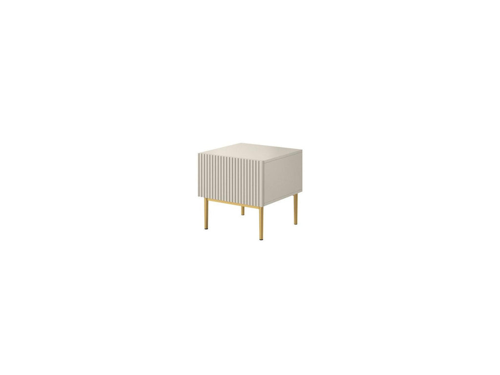 Kasha - Lot De 2 Chevets Tiroir - Pieds Or