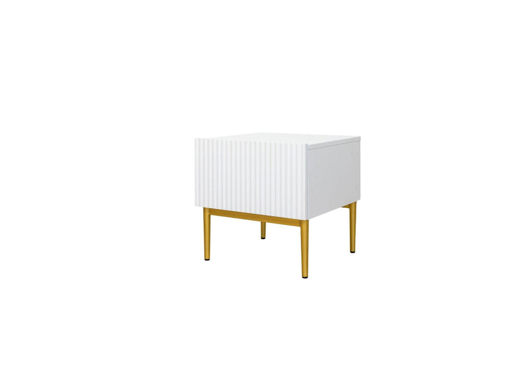 Kasha - Lot De 2 Chevets Tiroir - Pieds Or