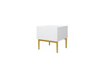 Kasha - Lot De 2 Chevets Tiroir - Pieds Or