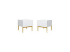 Kasha - Lot De 2 Chevets Tiroir - Pieds Or
