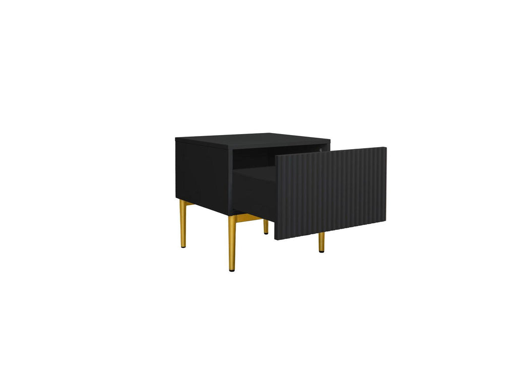 Kasha - Lot De 2 Chevets Tiroir - Pieds Or