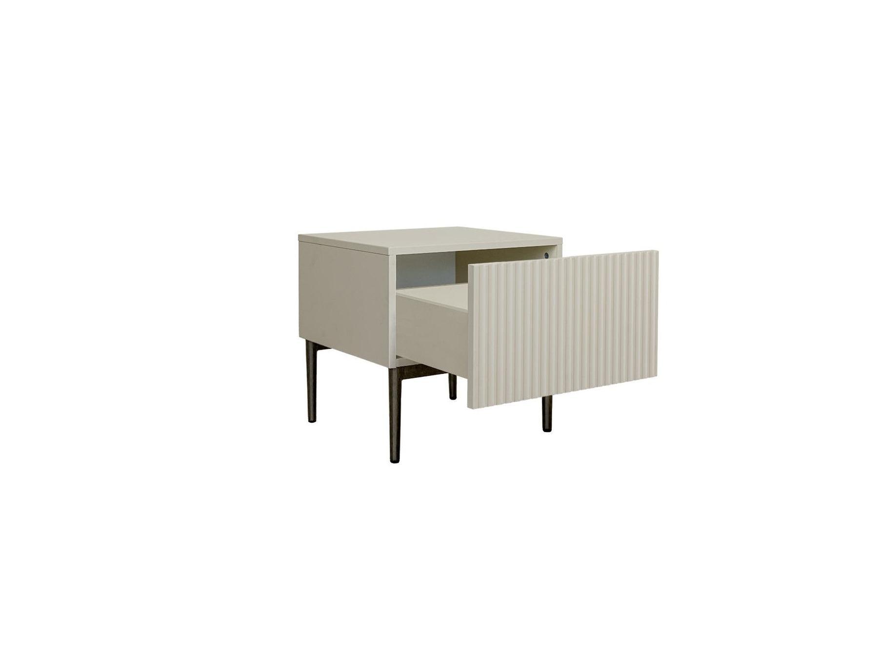 Kasha - Lot De 2 Chevets Tiroir - Pieds Noir