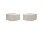 Kasha - Lot De 2 Chevets Tiroir Suspendu