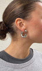 Reverse Hoop Earrings