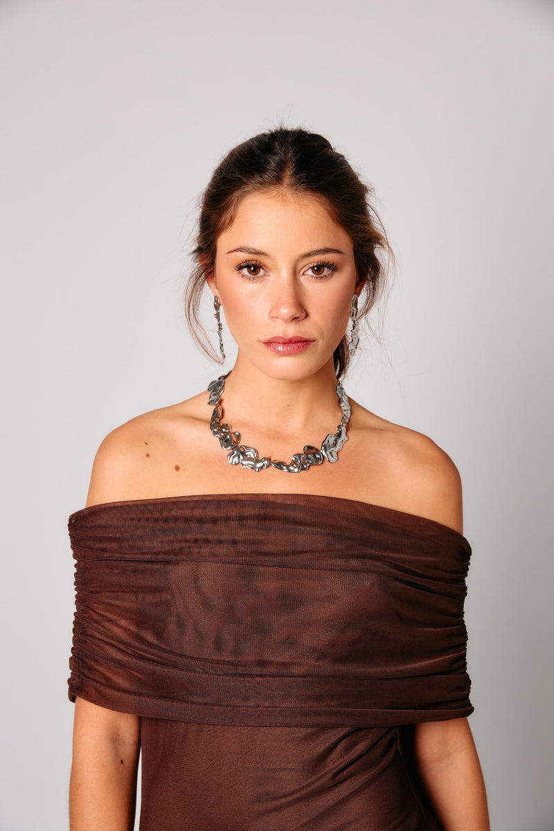 Collier Cadena Flow Plata